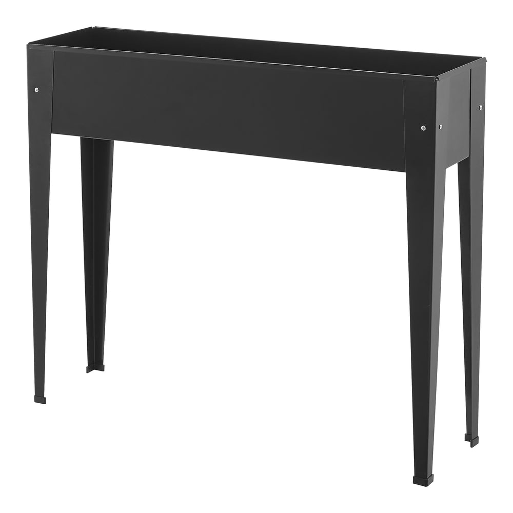 Cama elevada Lelystad 98x25x82cm acero antracita [en.casa] - premiumXL