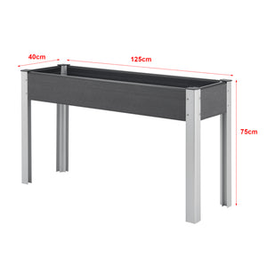 Huerto elevado Beverwijk gris oscuro en varios tamaños [en.casa]