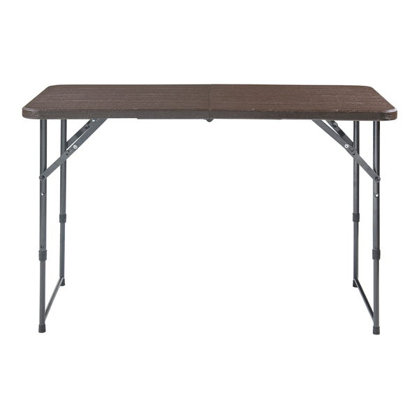 Mesa plegable ajustable en altura Adelfia 120x60cm [en.casa]