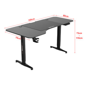 Mesa ajustable en altura Oxnard eléctrica 160x75cm en varios colores [pro.tec]