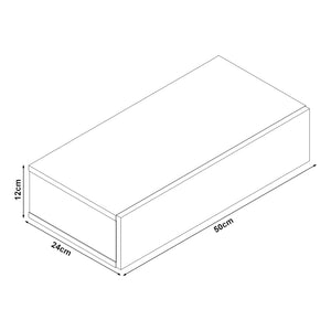 Estante de pared Antilles 50x24x12 cm con cajón en varios colores en.casa