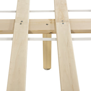 Cama de madera Hellnar en varios tamaños y colores [en.casa]