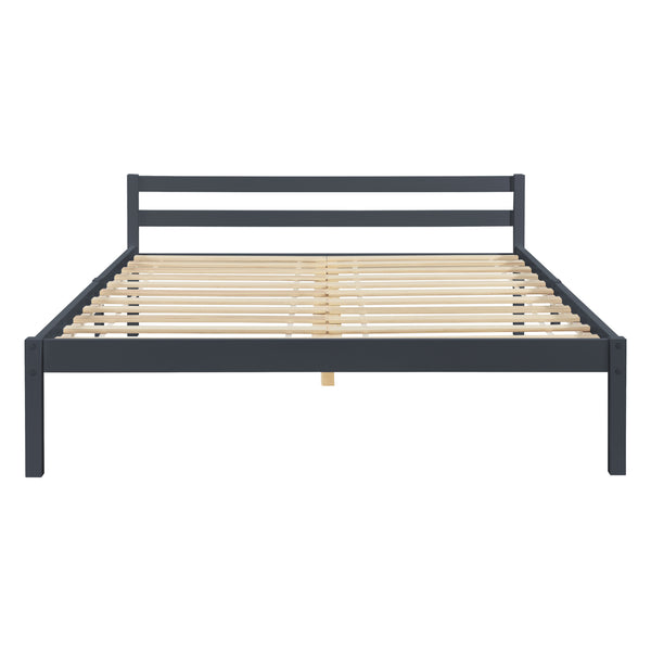 Cama de madera Nakkila varios colores y tamaños con colchón de espuma fría en.casa