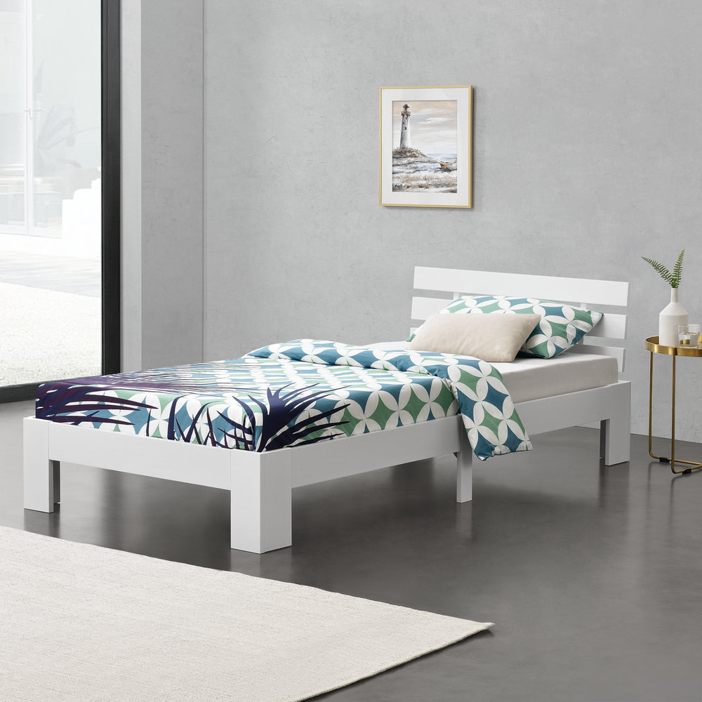 Cama de madera Nivala con cabecero varios colores y tamaños en.casa - premiumXL