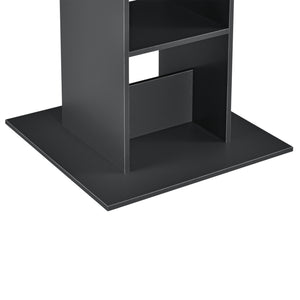 Mesa de bar Visby 110x70x70 cm con 3 estantes en.casa