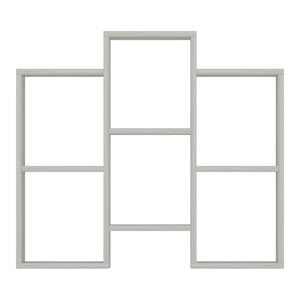 Estantería multifuncional Aabybro con 6 compartimentos de almacenamiento 76 x 85 x 22 cm en varios colores [en.casa]