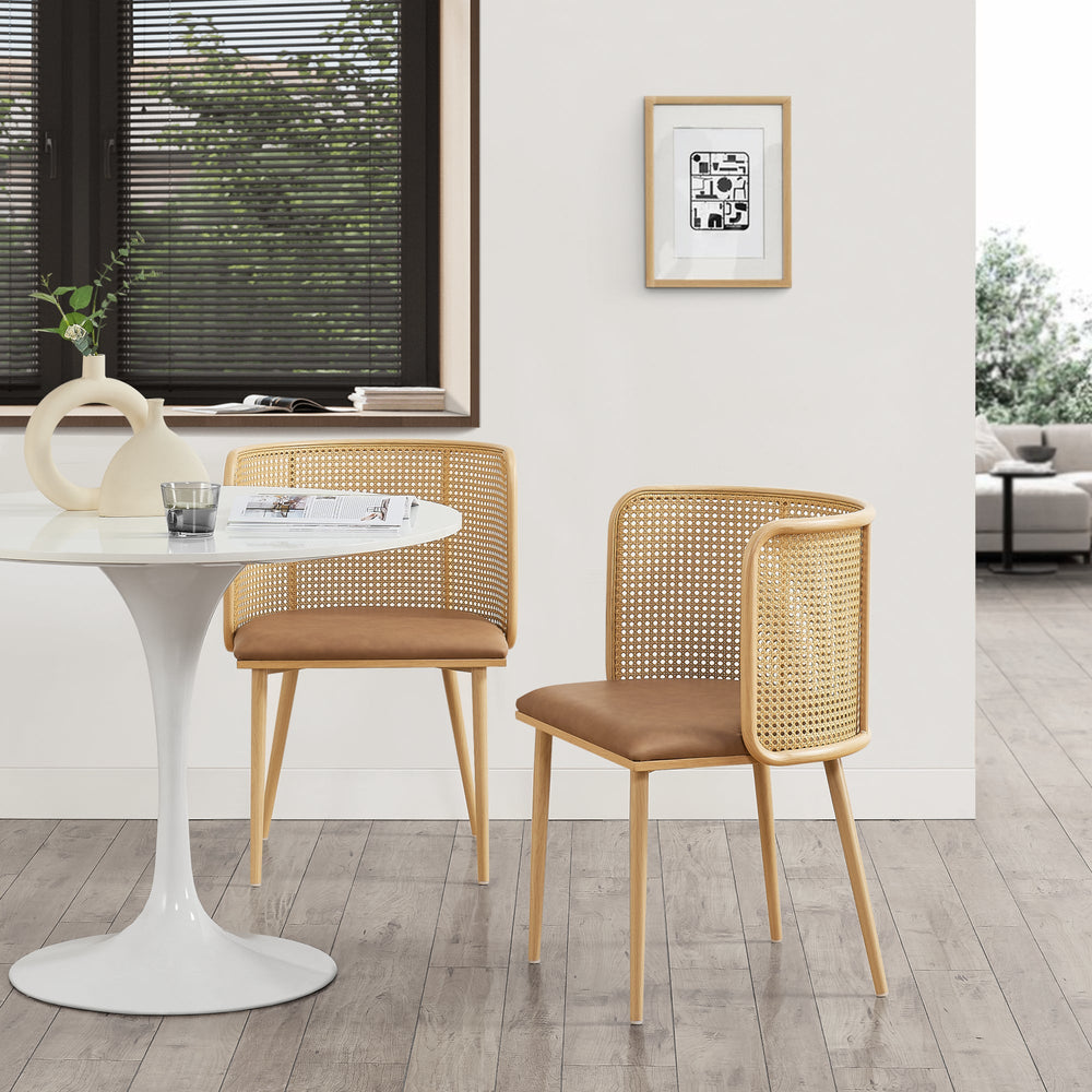 Silla de comedor Flen juego de 2 en varios colores [en.casa] - premiumXL
