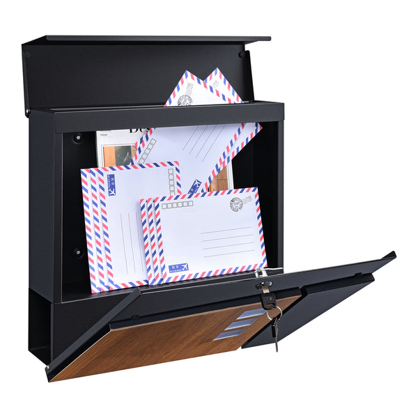 Buzón Alfstedt 37x37x10,5 cm acero en varios colores [en.casa]