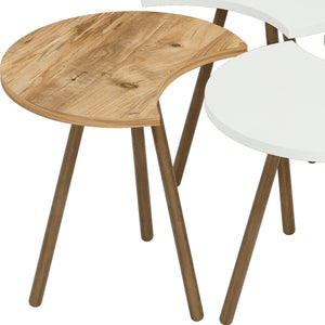 Mesa de centro Højer en set de 4 unidades 48 x 45 x 32 cm varios colores [en.casa]