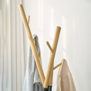 Perchero Laerdal 172x49x49 cm acero [en.casa]