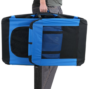 Transportín plegable para perros de la talla S a XXXXL Transportín en 4 colores diferentes [pro.tec]
