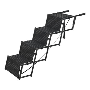 Escalera para perros Colchester 4 escalones hasta 55 kg metal/poliéster [en.casa] - premiumXL