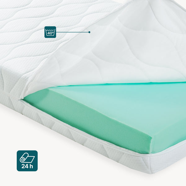 [neu.haus] Colchón de espuma fría Hera - enrollable - máximo confort Visco Wellness