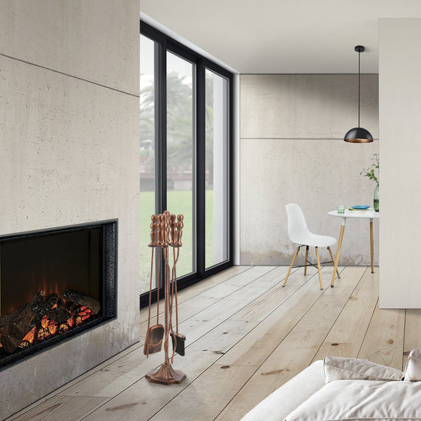 Juego de herramientas para chimenea Dovre 5 piezas conjunto para chimenea varios colores [en.casa]
