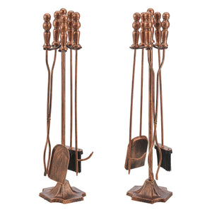 Juego de herramientas para chimenea Dovre 5 piezas conjunto para chimenea varios colores [en.casa]