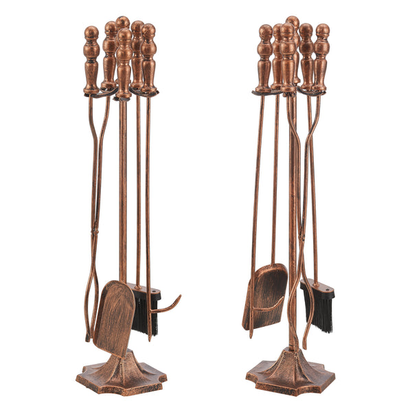 Juego de herramientas para chimenea Dovre 5 piezas conjunto para chimenea varios colores [en.casa]
