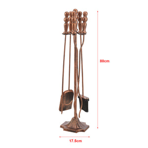 Juego de herramientas para chimenea Dovre 5 piezas conjunto para chimenea varios colores [en.casa]