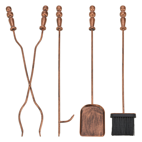 Juego de herramientas para chimenea Dovre 5 piezas conjunto para chimenea varios colores [en.casa]