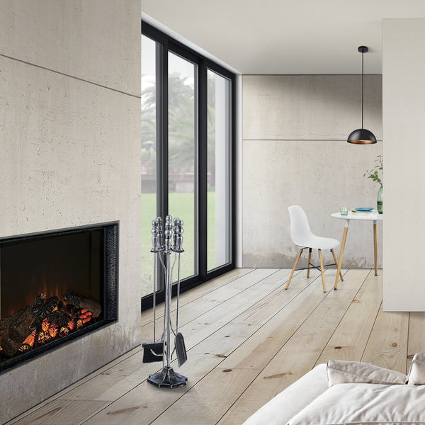 Juego de herramientas para chimenea Dovre 5 piezas conjunto para chimenea varios colores [en.casa]