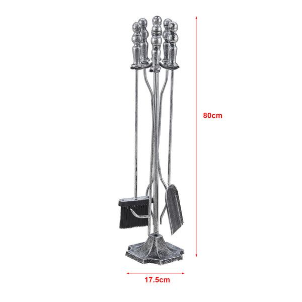 Juego de herramientas para chimenea Dovre 5 piezas conjunto para chimenea varios colores [en.casa]
