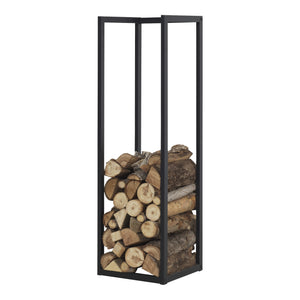 Estante para leña Tanum negro [en.casa] - premiumXL