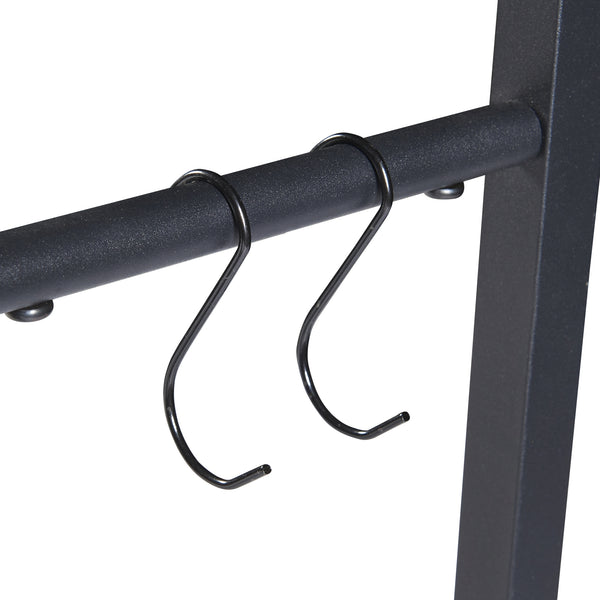 Estante para leña Kasan con tamaño ajustable [en.casa]