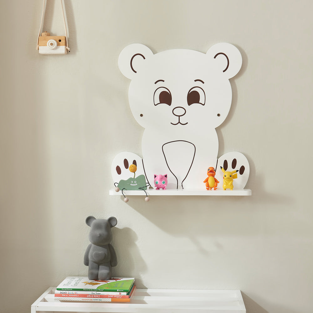 Infantil - Estante de pared Korsør Blanco [en.casa] - premiumXL