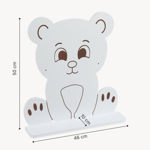 Estantería de pared para niños Korsør Blanco [en.casa]