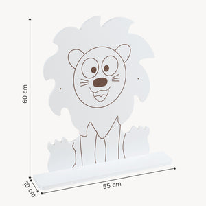 Estantería de pared para niños Korsør Blanco [en.casa]