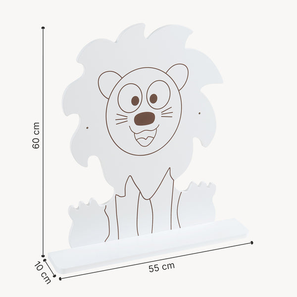 Estantería de pared para niños Korsør Blanco [en.casa]