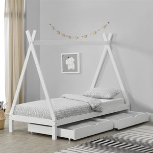 Cama infantil Maine 90x200 cm con cajones [en.casa]
