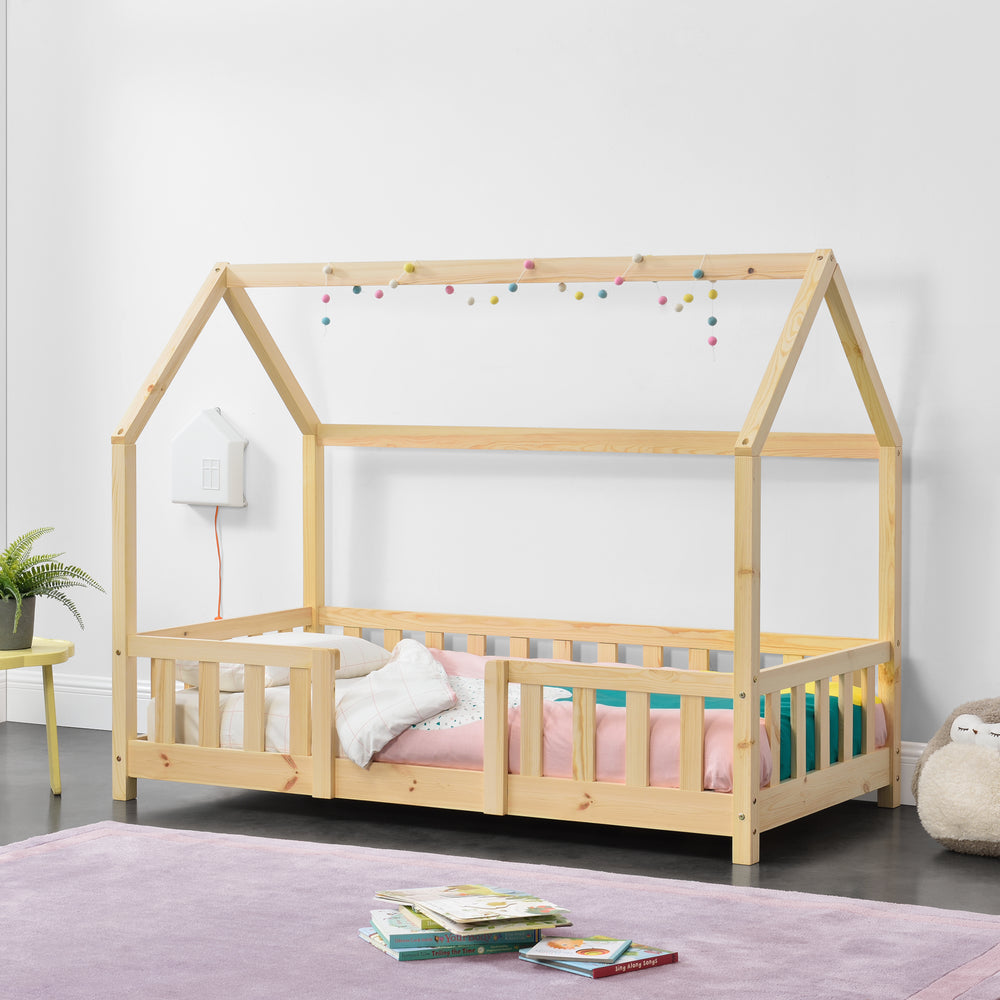Cama para niños Sisimiut forma de casa pino  [en.casa]
