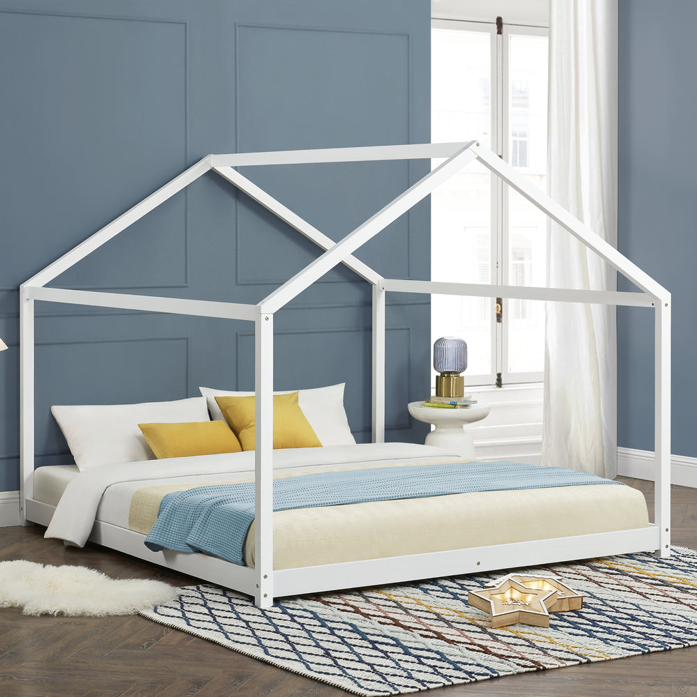 Cama infantil Cerro en varios tamaños Blanco [en.casa] - premiumXL