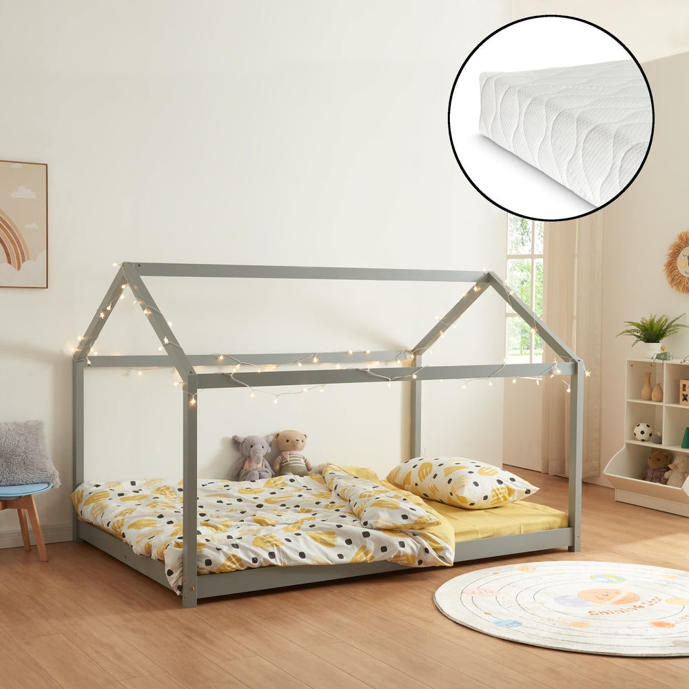 Cama infantil Cerro con colchón en varios colores y tamaños [en.casa] - premiumXL