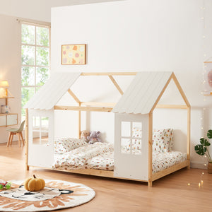 Cama infantil semiabierta Tostedt varios tamaños y colores [en.casa] - premiumXL