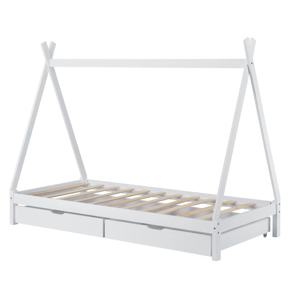 Cama infantil Maine 90x200 cm con cajones [en.casa]