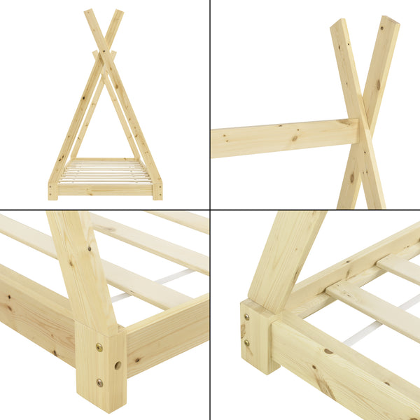 Cama infantil Höri 90x200 cm Tipi varios colores en.casa