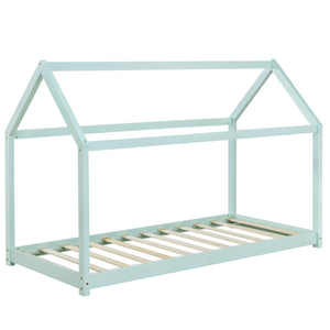 Cama infantil Netstal 90x200 cm con colchón de espuma fría natural [en.casa]