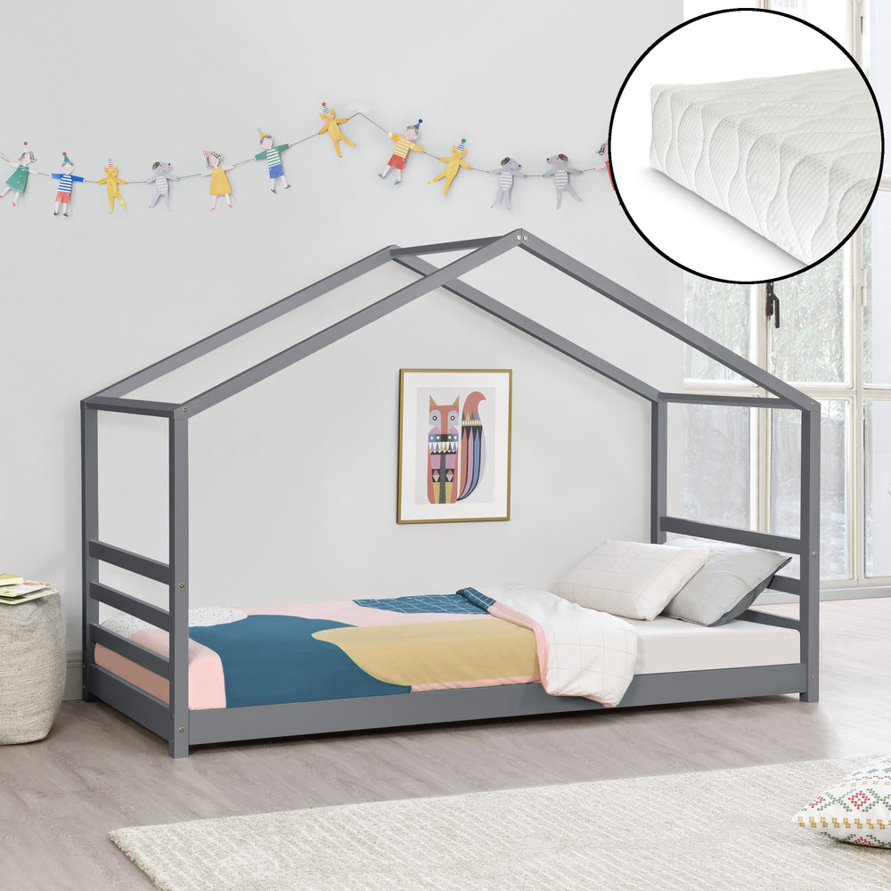 Cama infantil Vardø con colchón de espuma fría 90x200 cm en varios colores en.casa - premiumXL