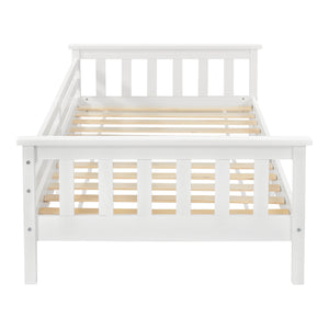 Cama para niños Nuuk - con Somier - con área de Almacenamiento - Protección contra caídas [en.casa]