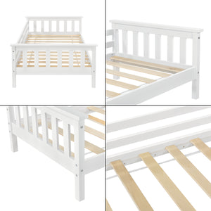 Cama para niños Nuuk - con Somier - con área de Almacenamiento - Protección contra caídas [en.casa]