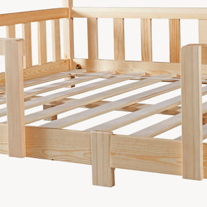 Cama para niños Treviolo forma de casa pino  [en.casa]