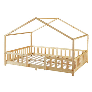 Cama para niños Treviolo forma de casa pino  [en.casa]