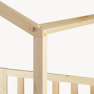 Cama para niños Treviolo forma de casa pino  [en.casa]
