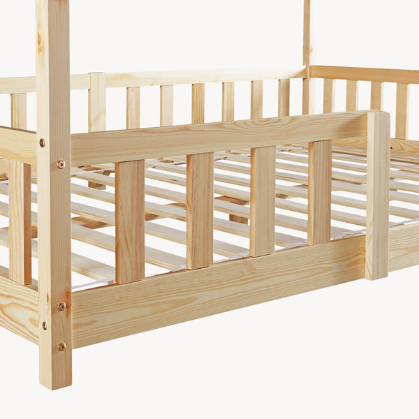 Cama para niños Treviolo forma de casa pino  [en.casa]