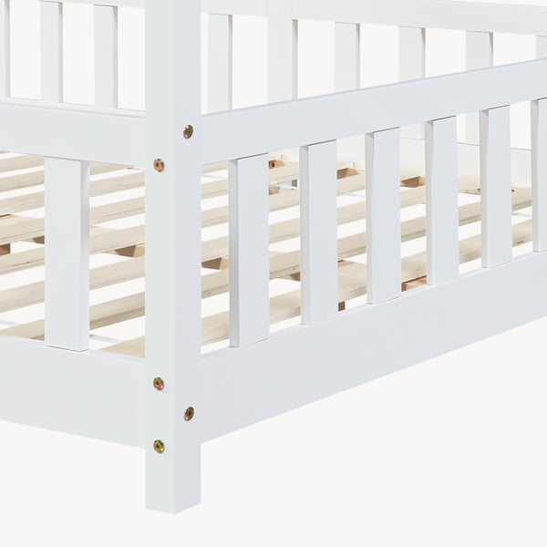 Cama para niños Treviolo forma de casa pino  [en.casa]