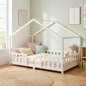 Cama para niños Treviolo forma de casa pino  [en.casa]