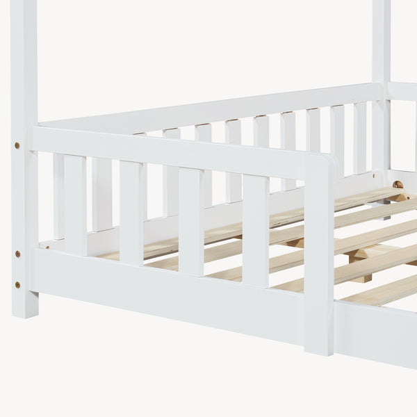 Cama para niños Treviolo forma de casa pino  [en.casa]