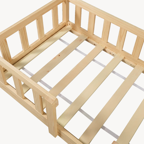 Cama para niños Treviolo forma de casa pino  [en.casa]