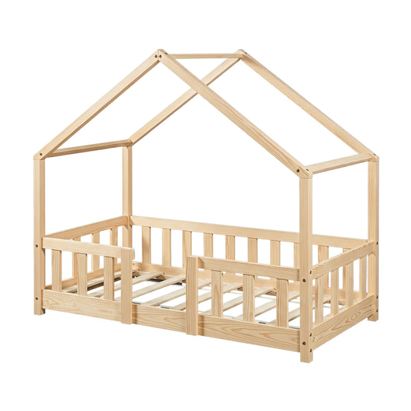 Cama para niños Treviolo forma de casa pino  [en.casa]